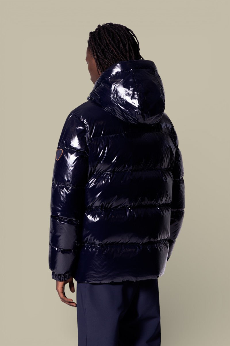 Doudoune Gertrude Bleu Marine Brillant - Vianney Bright - doudoune