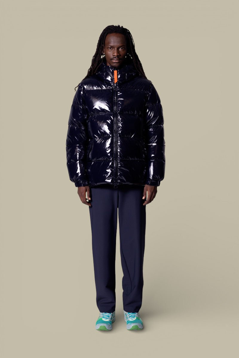 Doudoune Gertrude Bleu Marine Brillant - Vianney Bright - doudoune