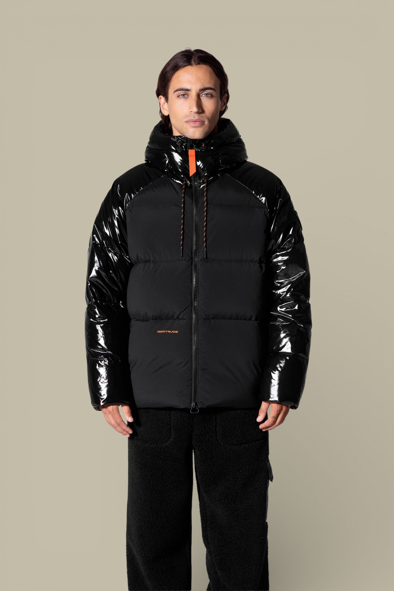 Doudoune Gertrude Noir - Bi - matière Azael Bright - doudoune