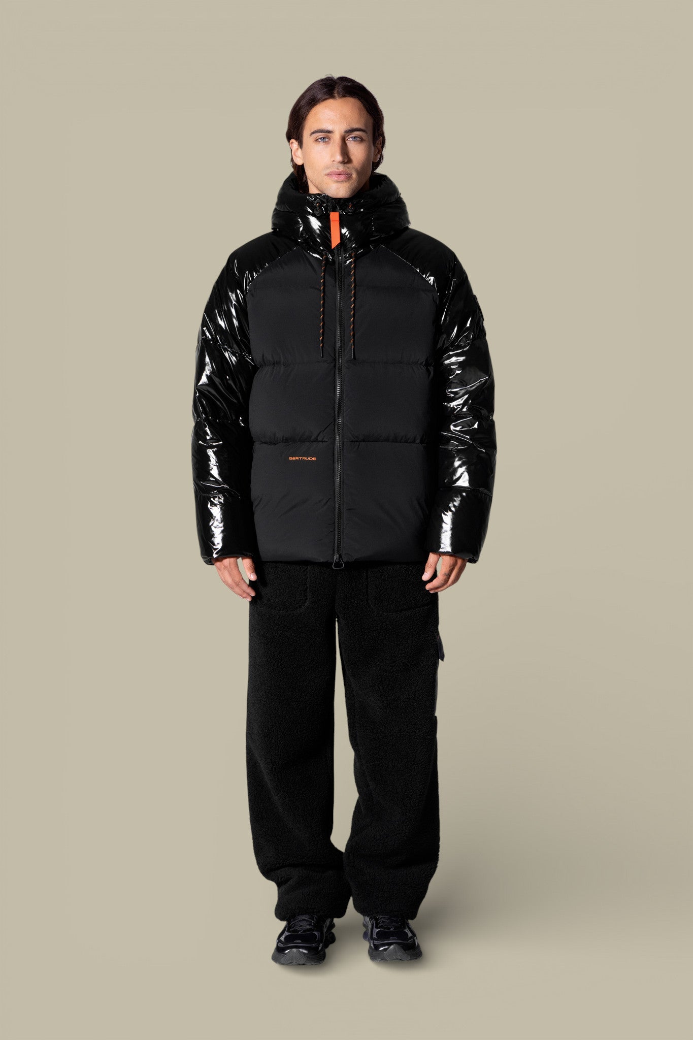 Doudoune Gertrude Noir - Bi - matière Azael Bright - doudoune