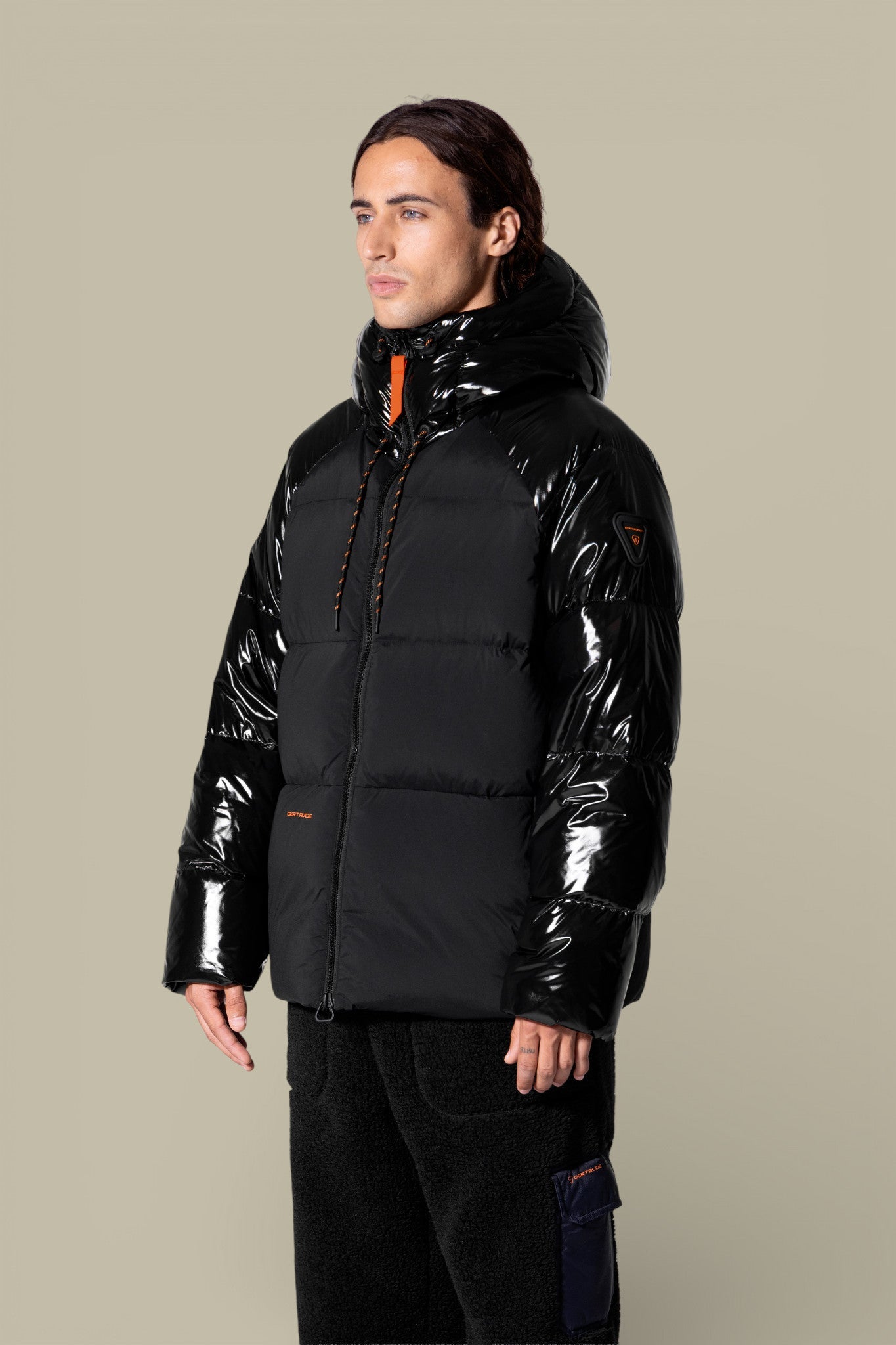 Doudoune Gertrude Noir - Bi - matière Azael Bright - doudoune