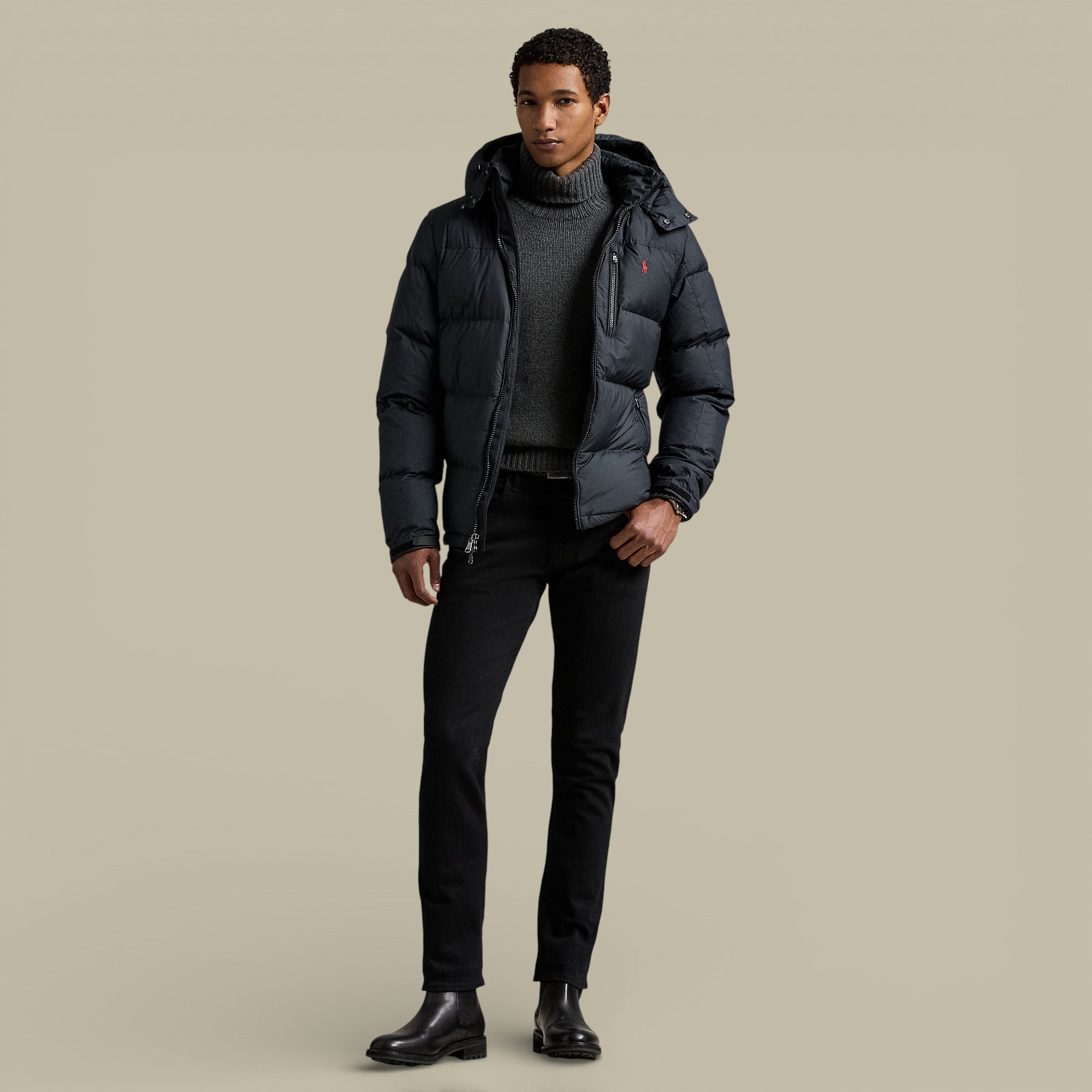 Doudoune Ralph Lauren Noir - Mat - doudoune