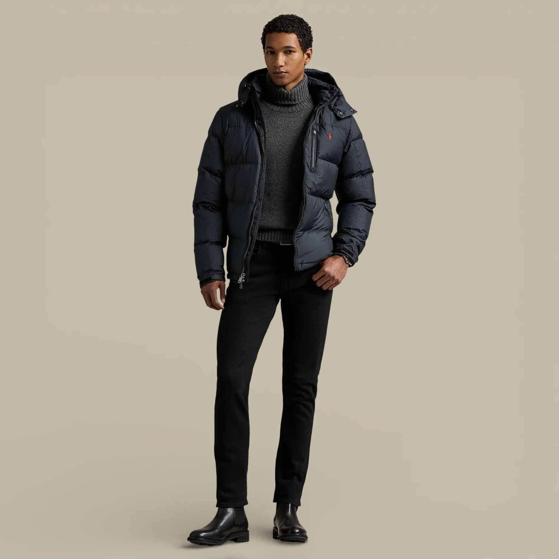 Doudoune Ralph Lauren Noir - Mat - doudoune
