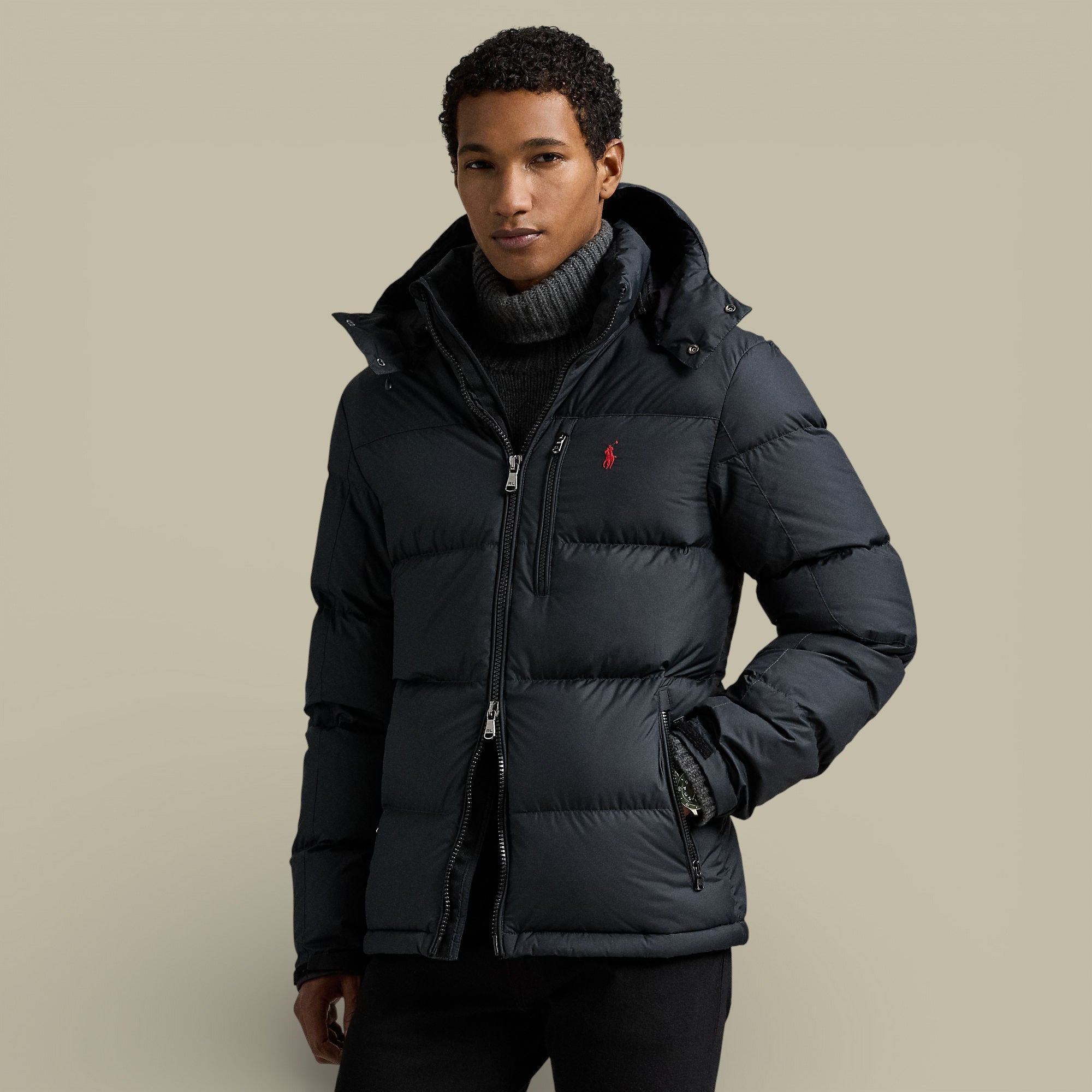 Doudoune Ralph Lauren Noir - Mat - doudoune