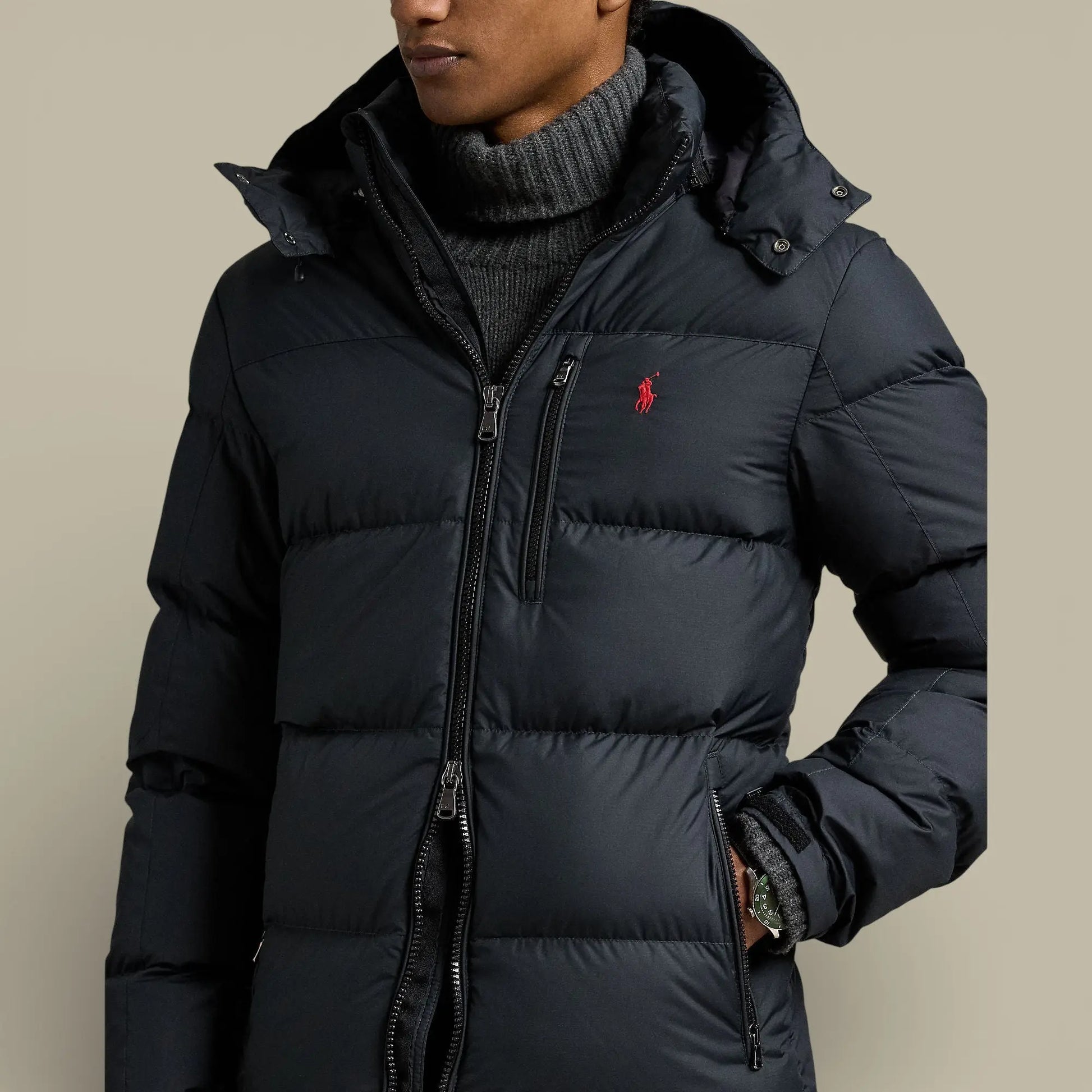 Doudoune Ralph Lauren Noir - Mat - doudoune