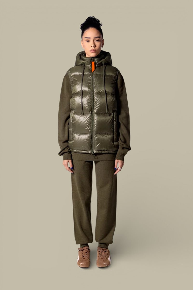 Doudoune Sans Manches Gertrude - Khaki - doudoune