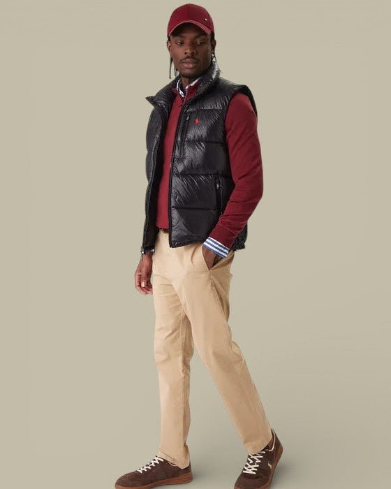 Doudoune Sans Manches Ralph Lauren - Noir Brillante - doudoune