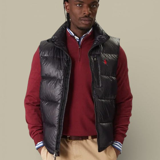 Doudoune Sans Manches Ralph Lauren - Noir Brillante - doudoune