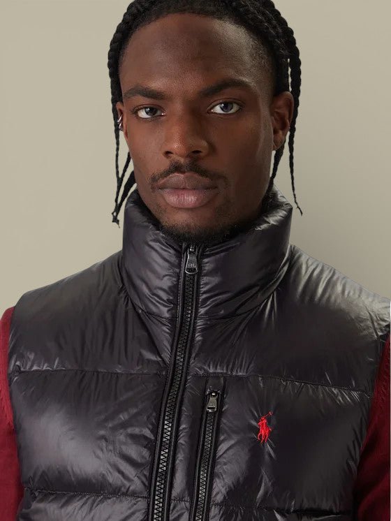 Doudoune Sans Manches Ralph Lauren - Noir Brillante - doudoune