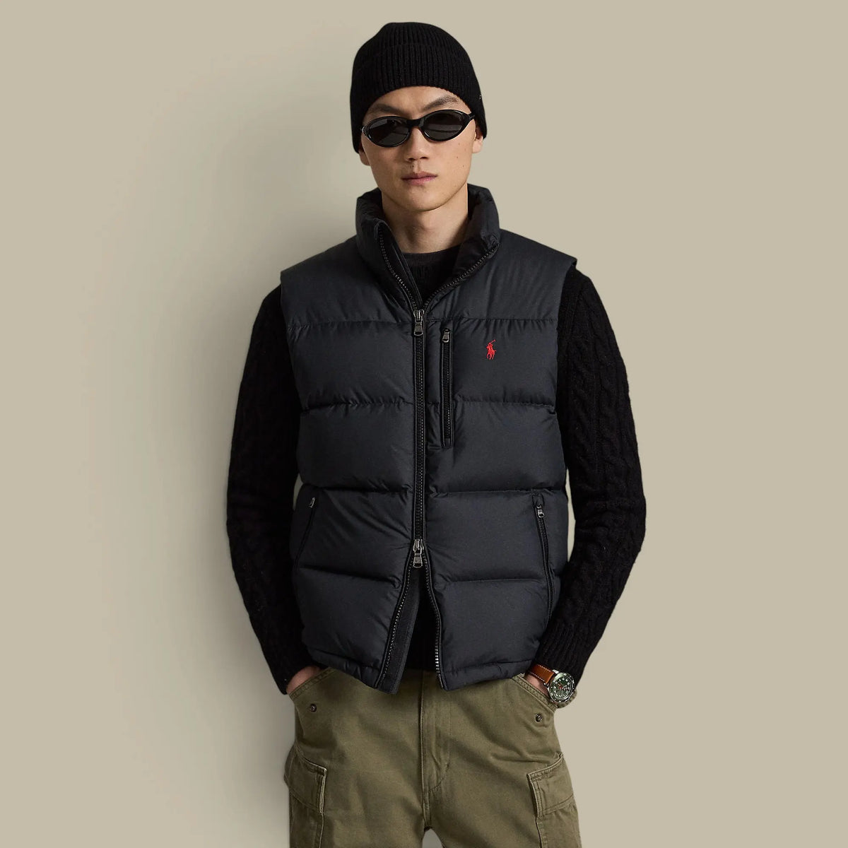 Doudoune Sans Manches Ralph Lauren Noir - Mat Ralph Lauren