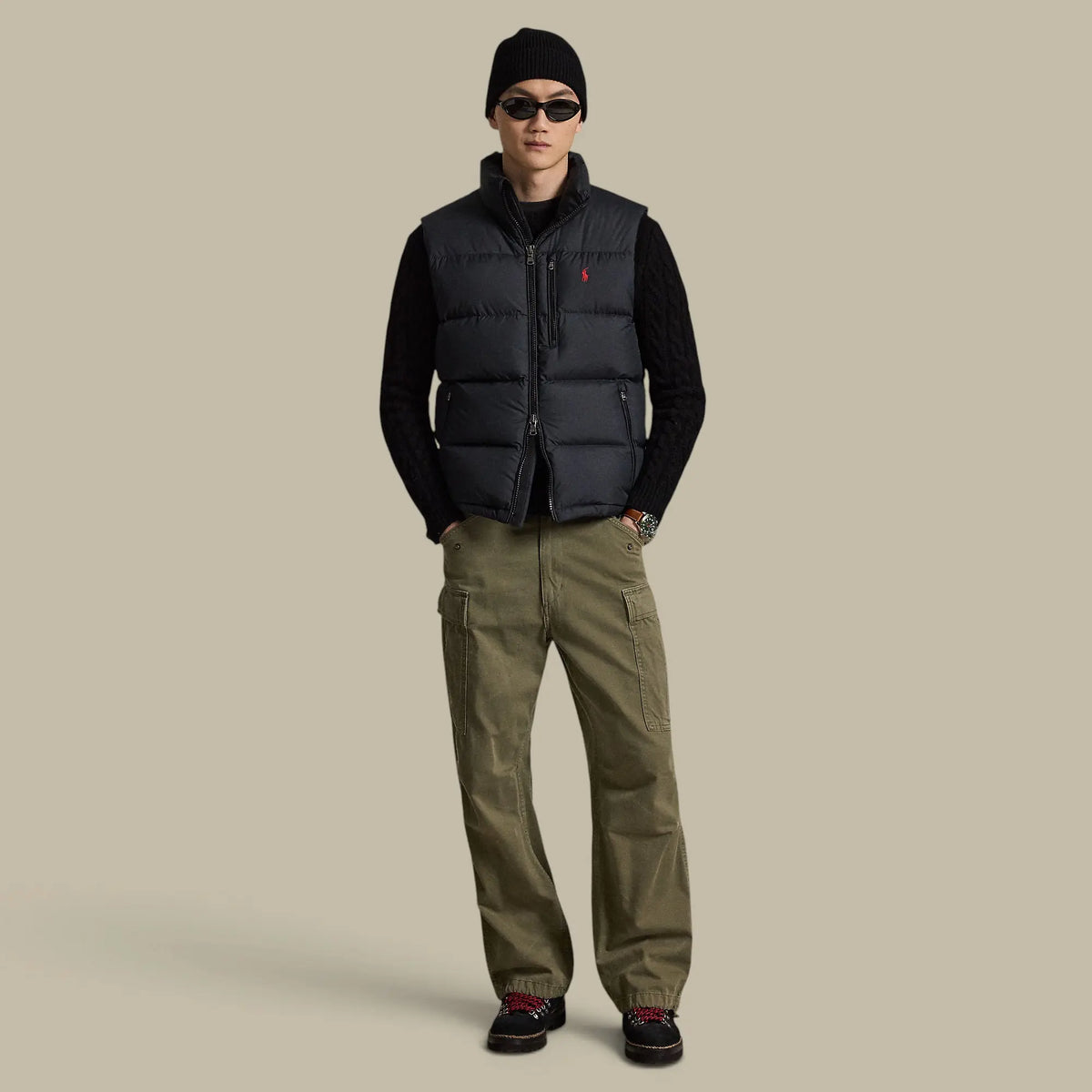 Doudoune Sans Manches Ralph Lauren Noir - Mat Ralph Lauren