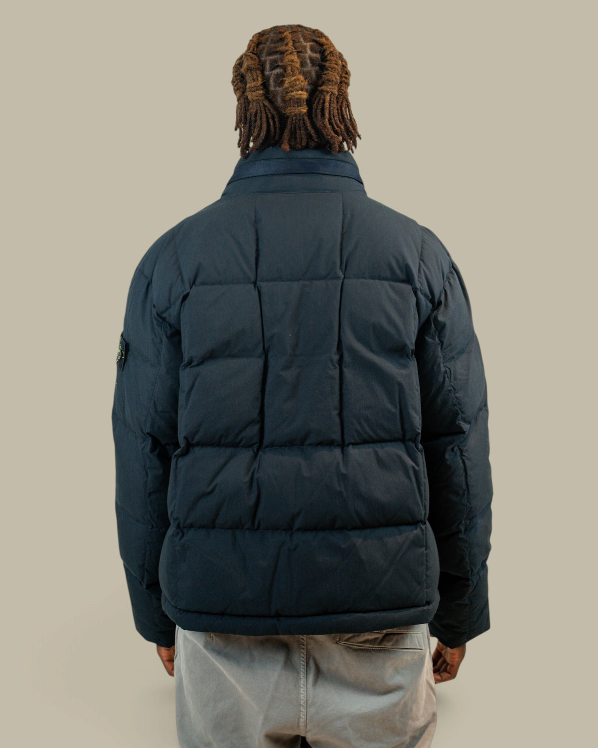 Doudoune Stone Island Bleu Marine - Sans Capuche