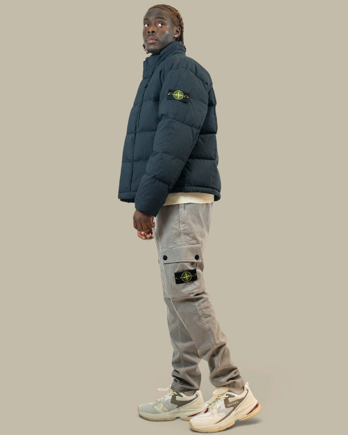 Doudoune Stone Island Bleu Marine - Sans Capuche