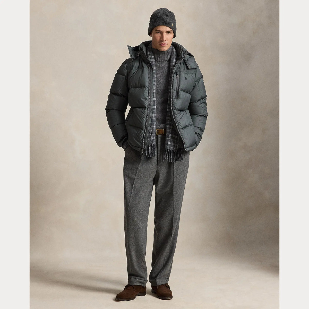 Doudoune Ralph Lauren Gris - Doudoune Gorham Ralph Lauren