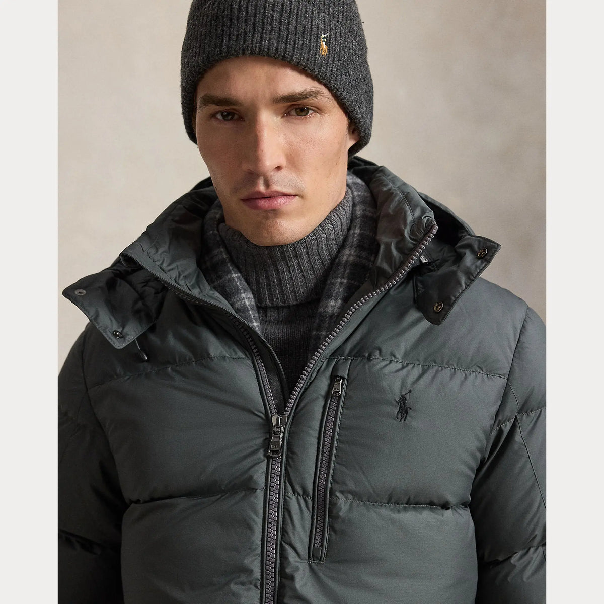 Doudoune Ralph Lauren Gris - Doudoune Gorham Ralph Lauren