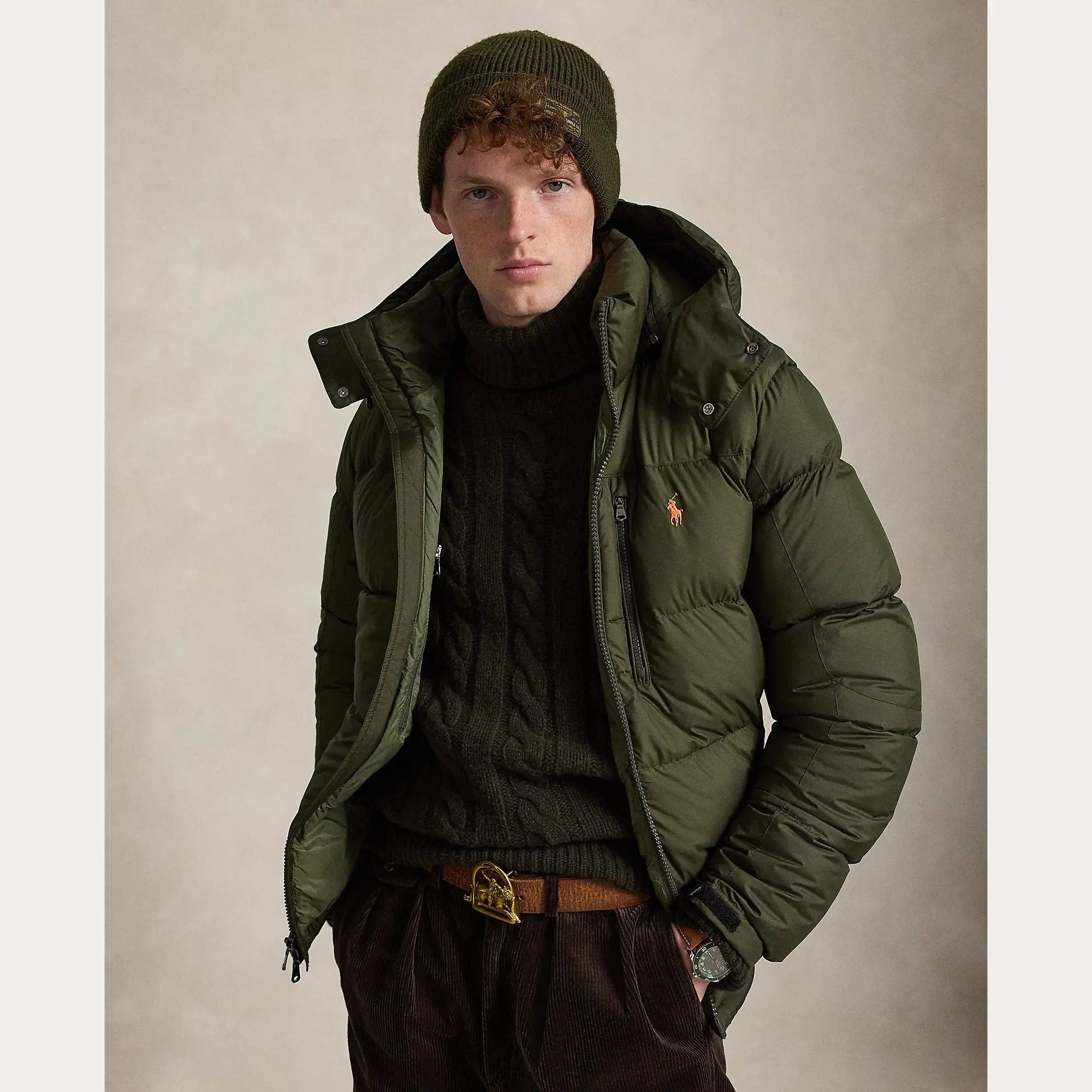 doudoune Ralph Lauren Kaki - Doudoune Gorham Ralph Lauren