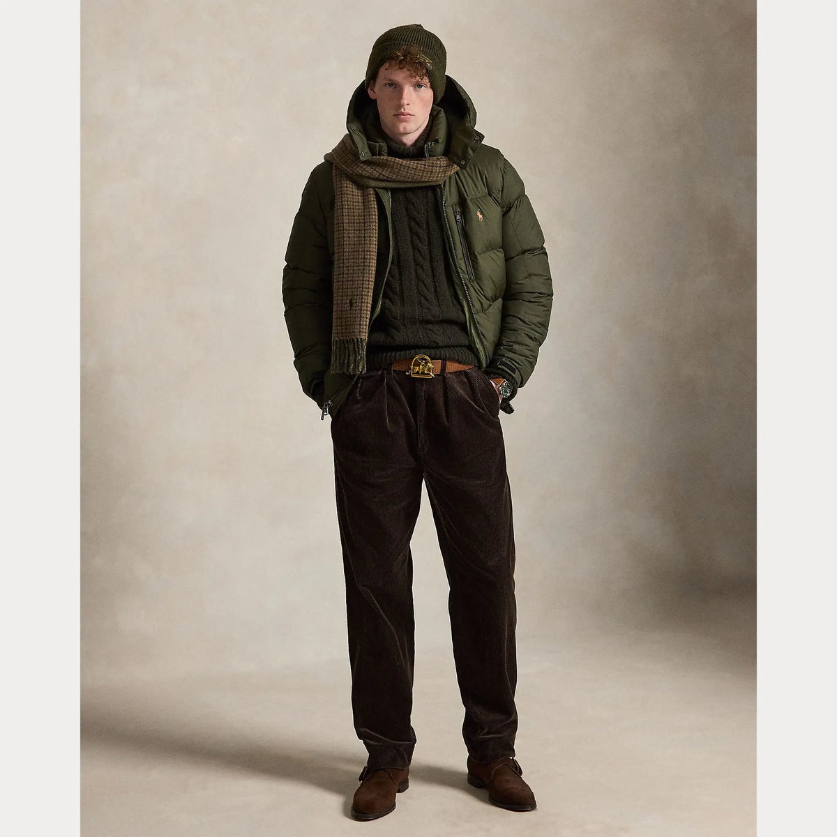 doudoune Ralph Lauren Kaki - Doudoune Gorham Ralph Lauren
