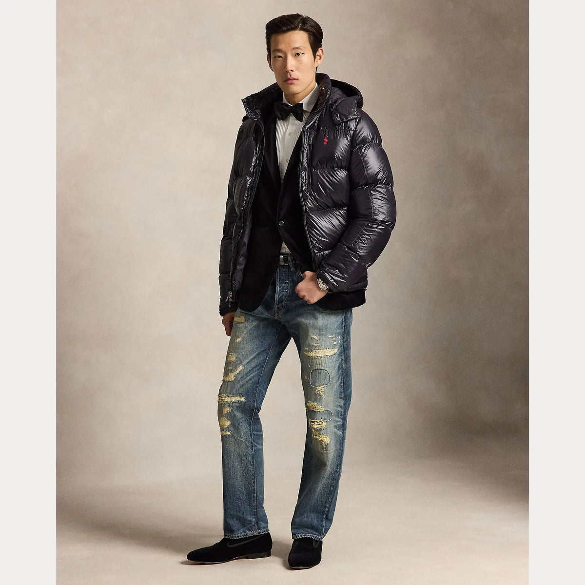 Doudoune Ralph Lauren Noir - Doudoune Gorham Brillante Ralph Lauren