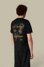 T-Shirt Gertrude Noir et Orange - Leonce Spot Gertrude