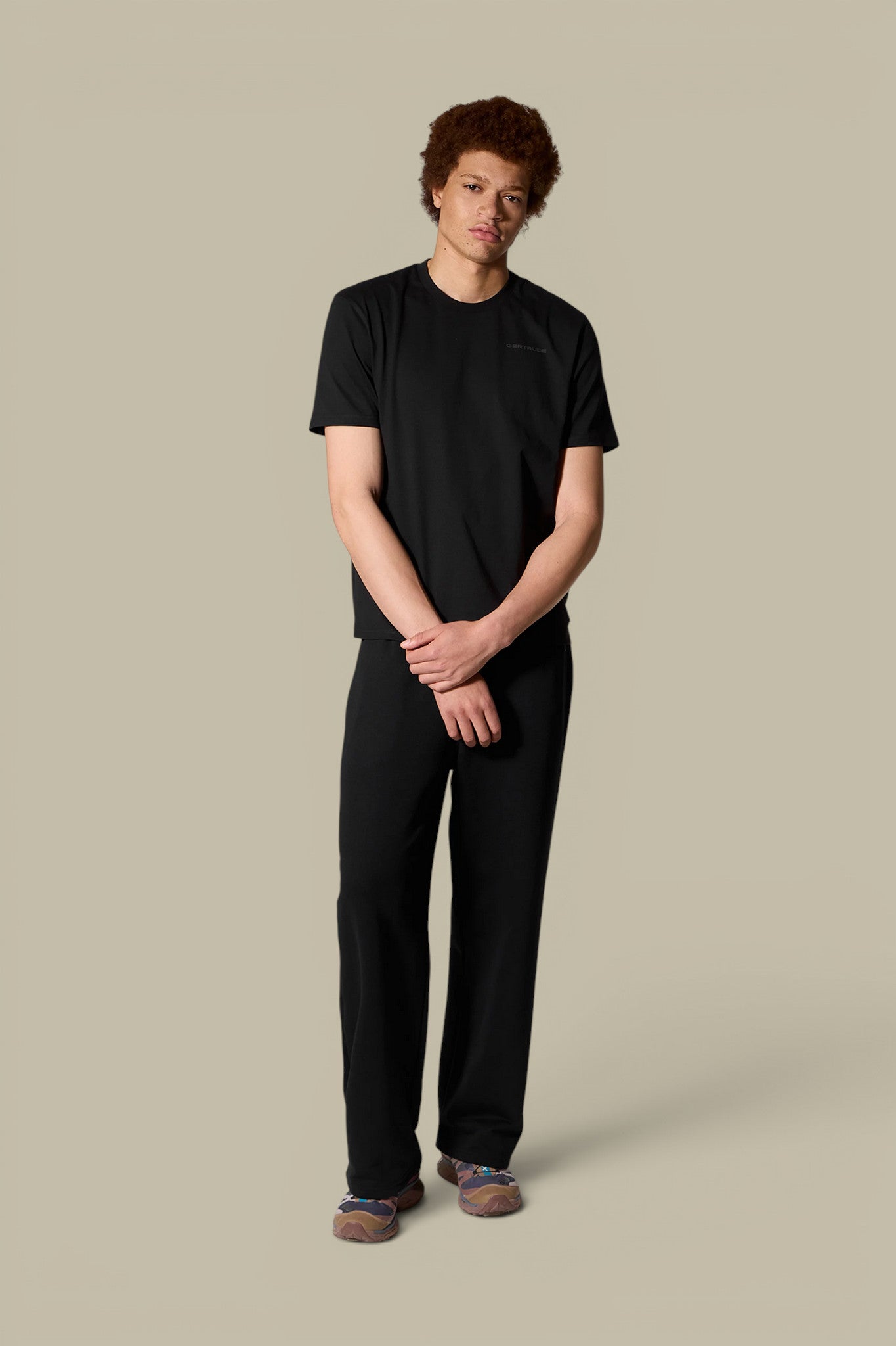 T-Shirt Gertrude Noir et Orange - Leonce Spot Gertrude
