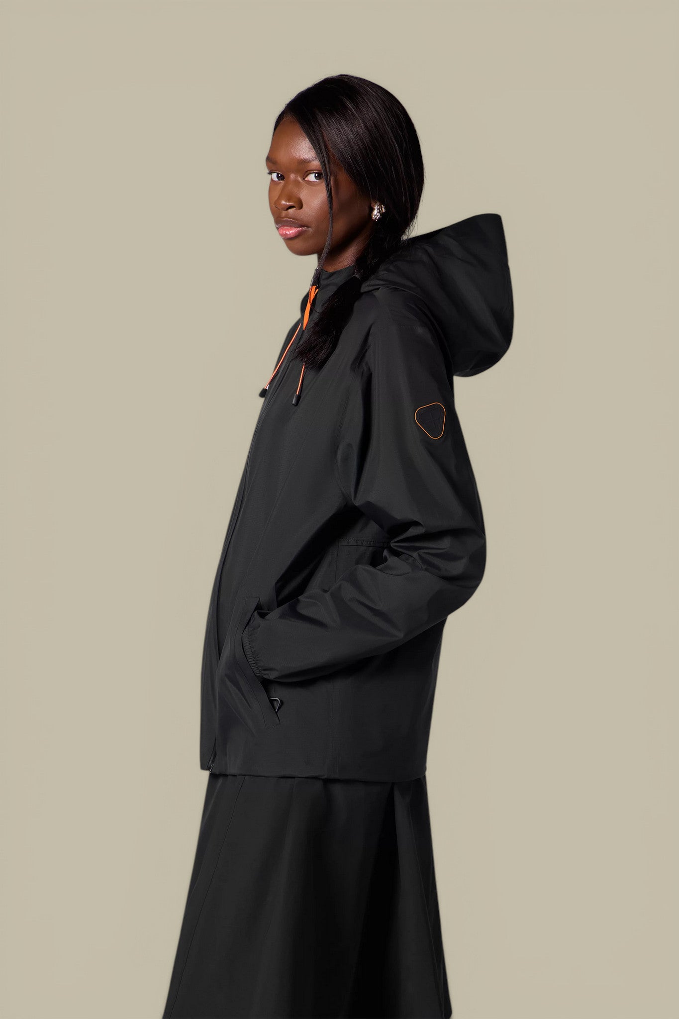 Veste Gertrude Noir - Coupe Vent Gertrude