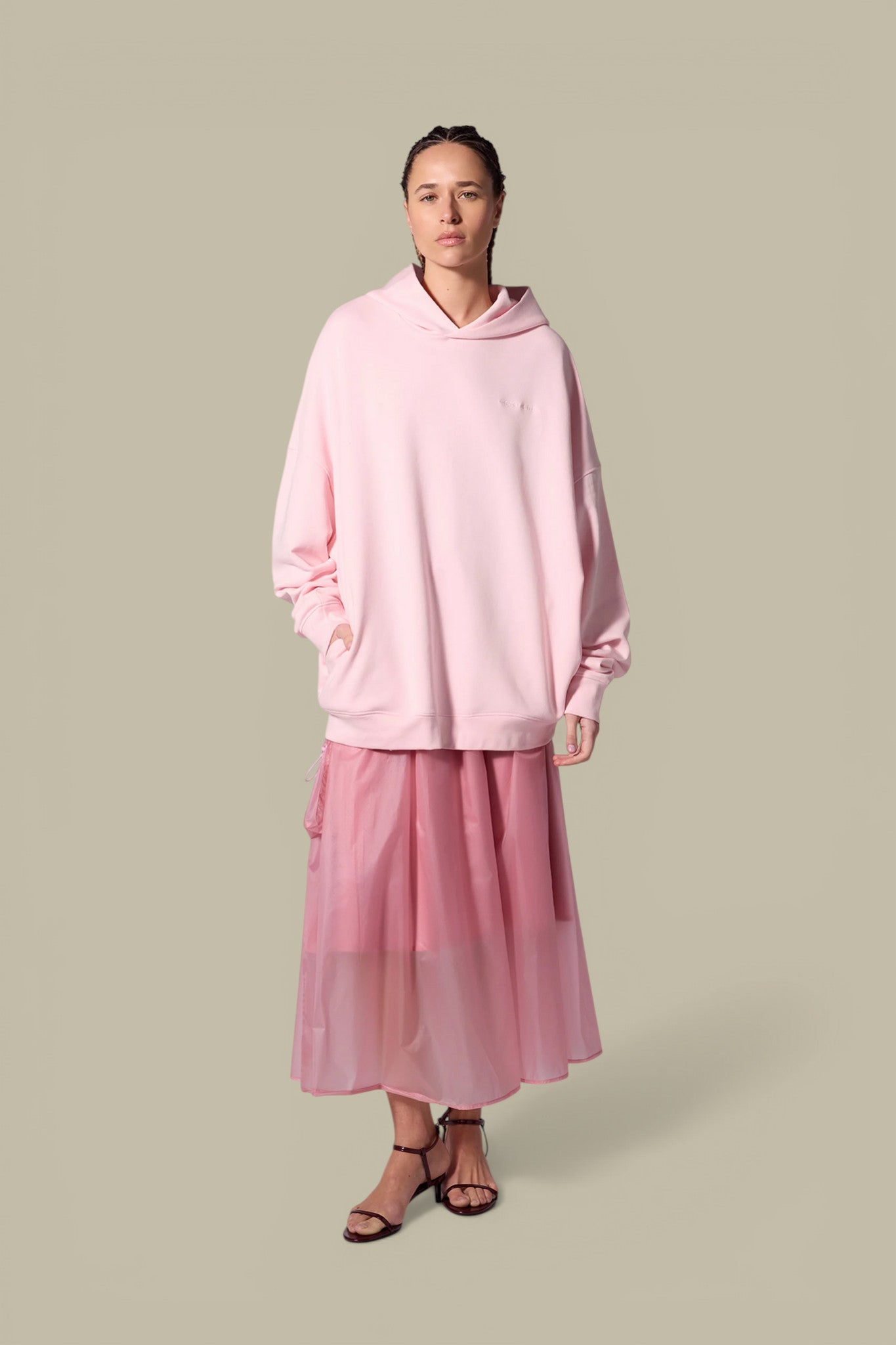 Sweat à Capuche Gertrude Rose - Daisy Gertrude