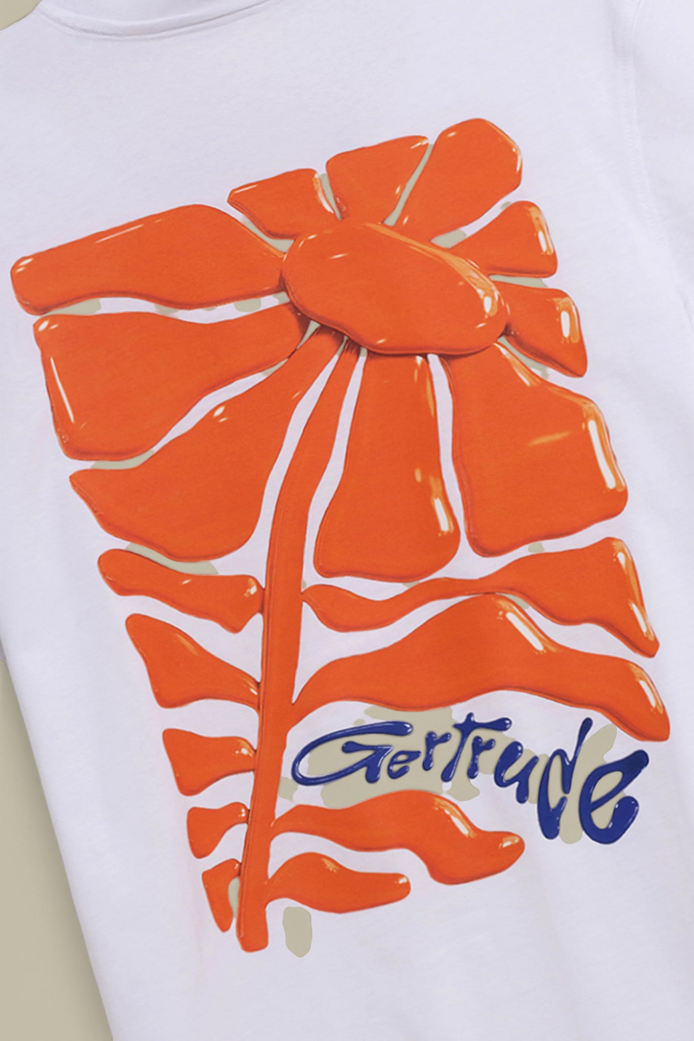 T-Shirt Gertrude Blanc - Leonce Daisy Gertrude