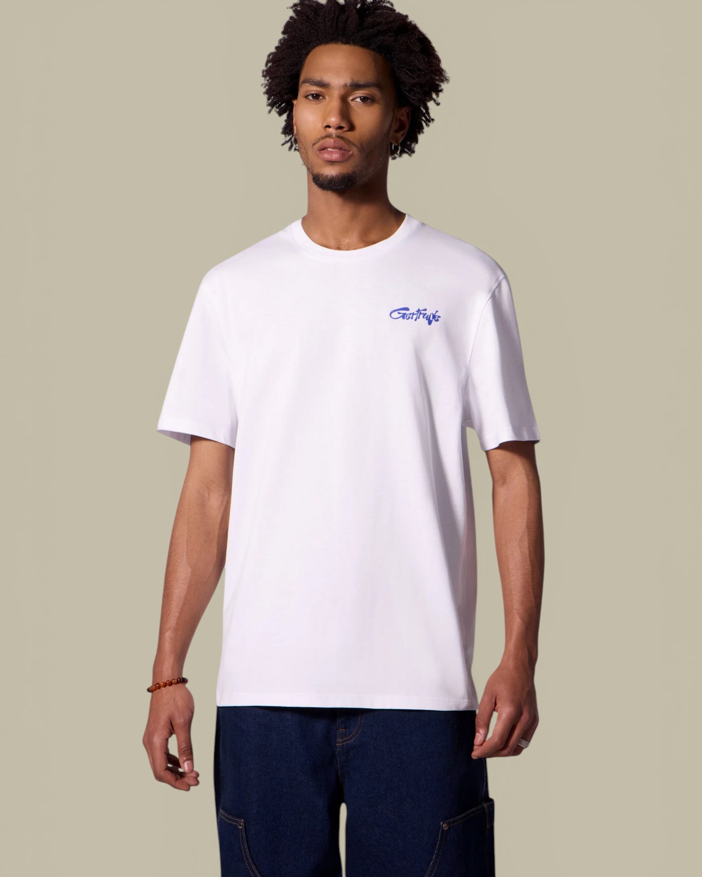 T-Shirt Gertrude Blanc - Leonce Daisy Gertrude