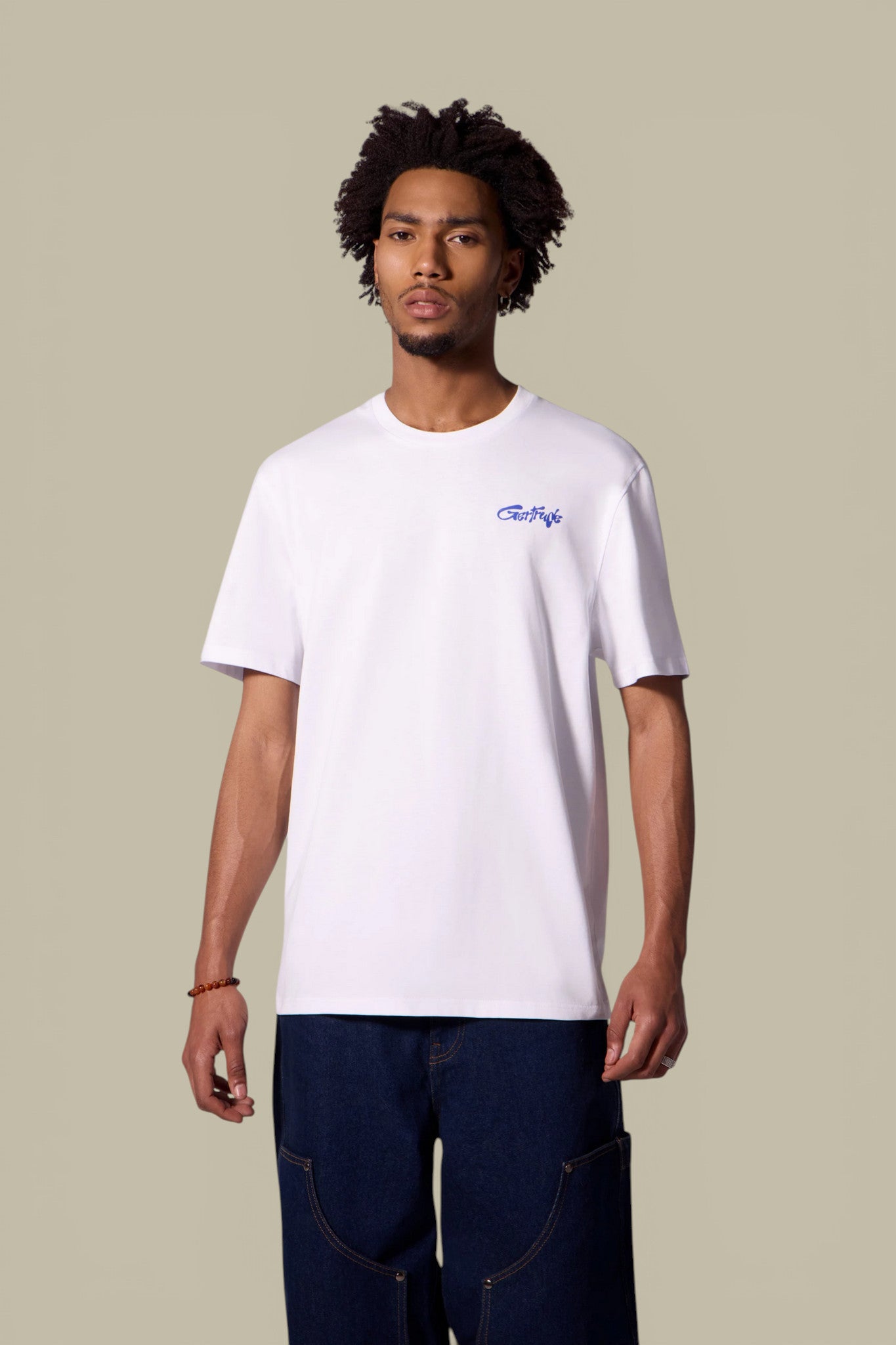 T-Shirt Gertrude Blanc - Leonce Daisy Gertrude