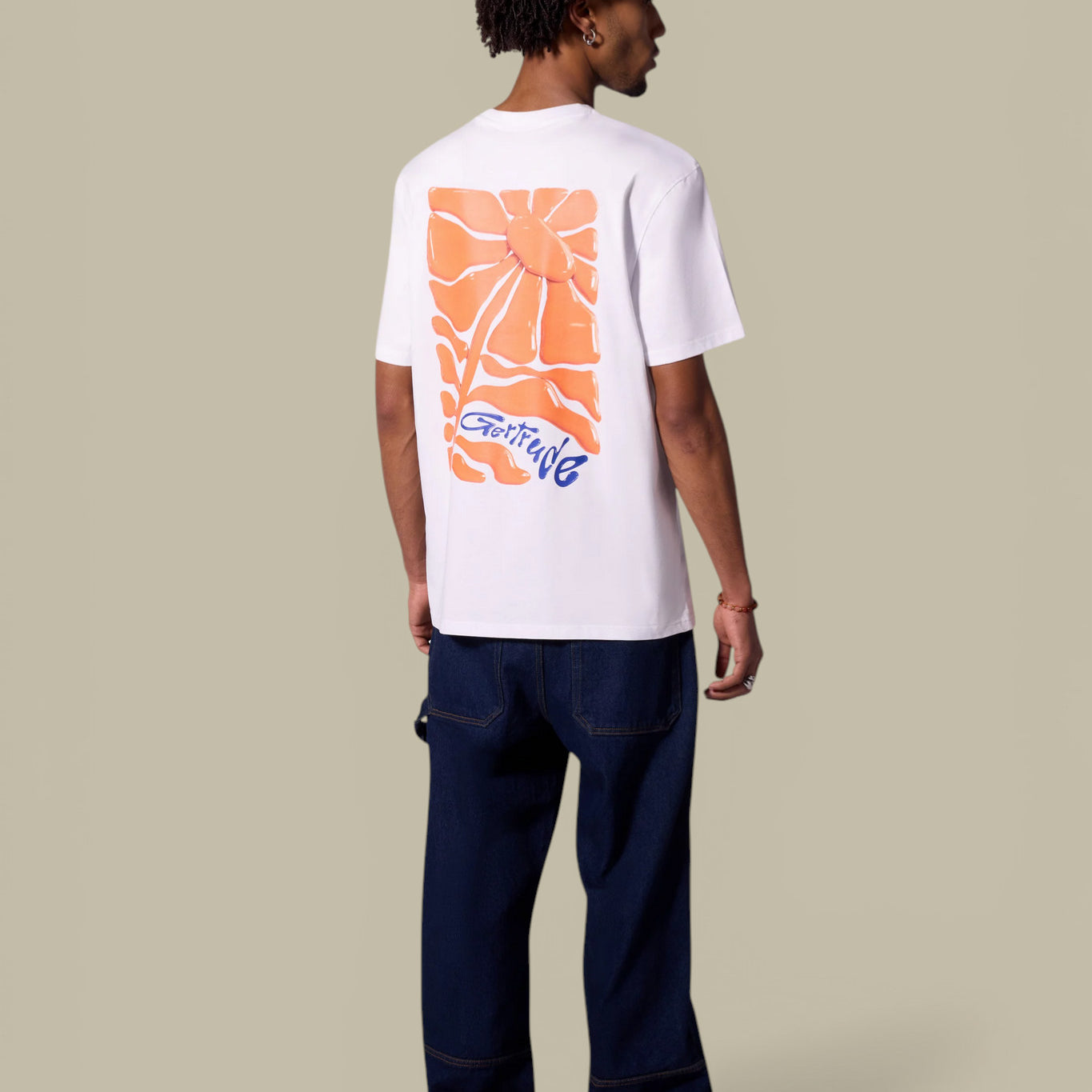 T-Shirt Gertrude Blanc - Leonce Daisy Gertrude