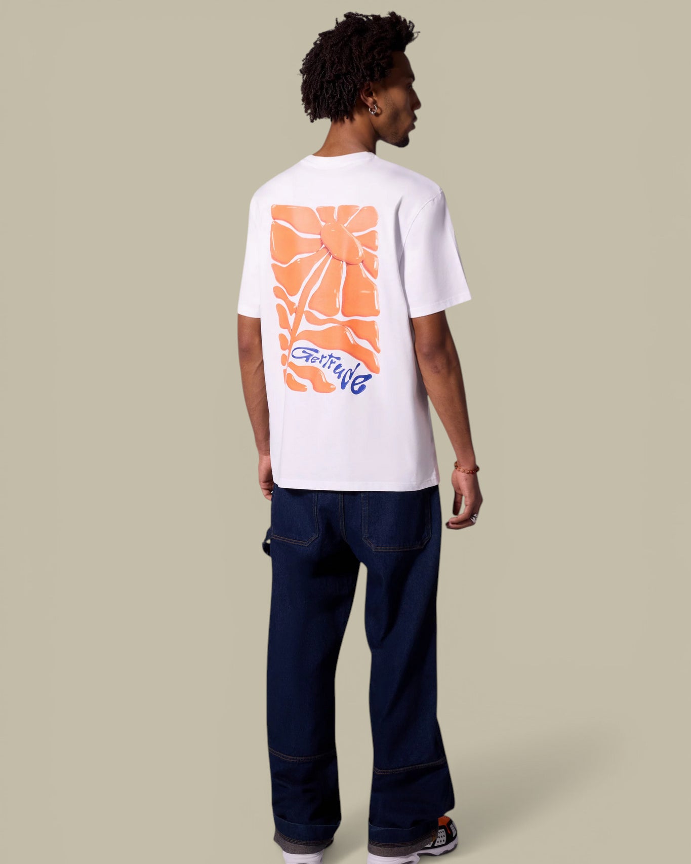 T-Shirt Gertrude Blanc - Leonce Daisy Gertrude