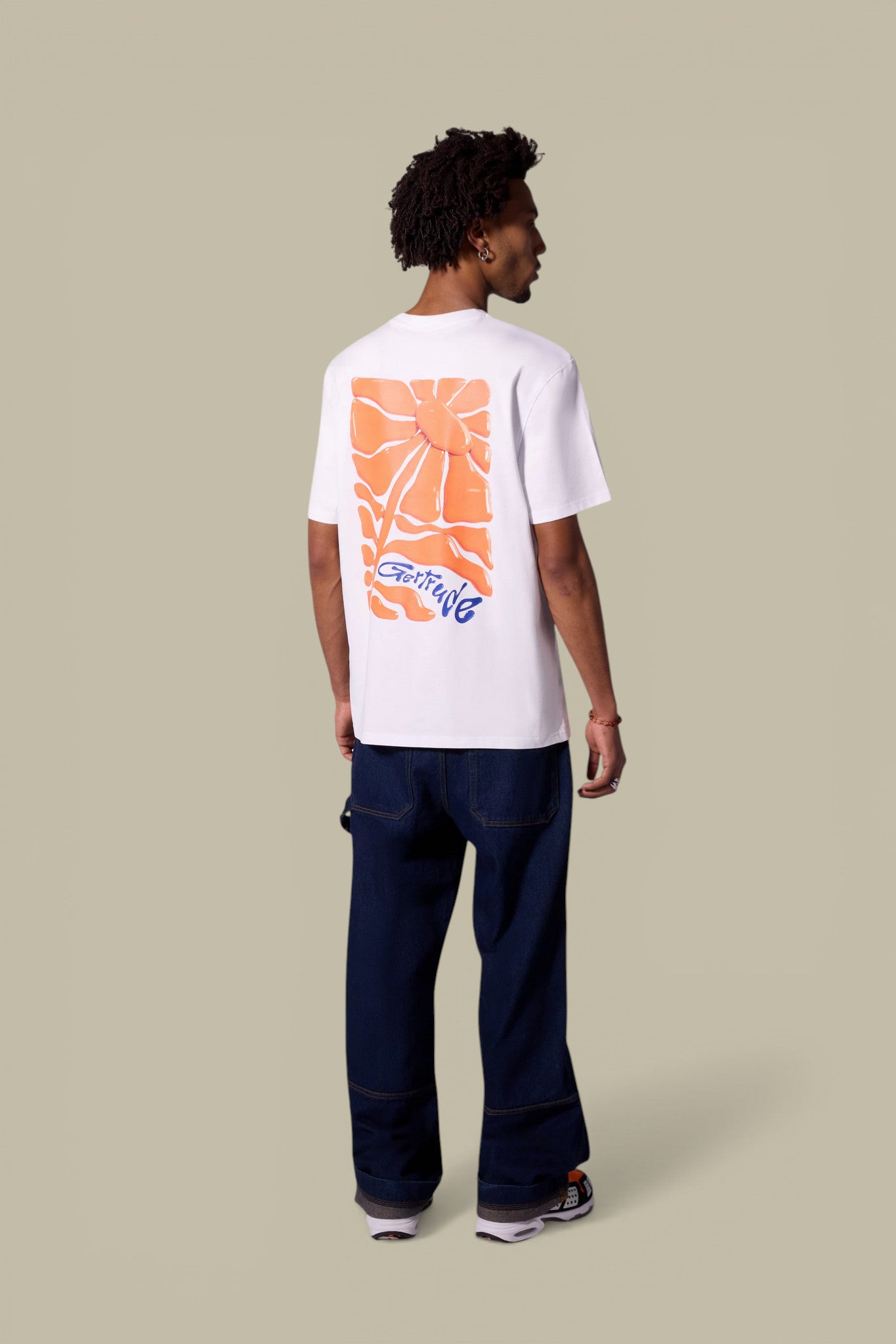 T-Shirt Gertrude Blanc - Leonce Daisy Gertrude