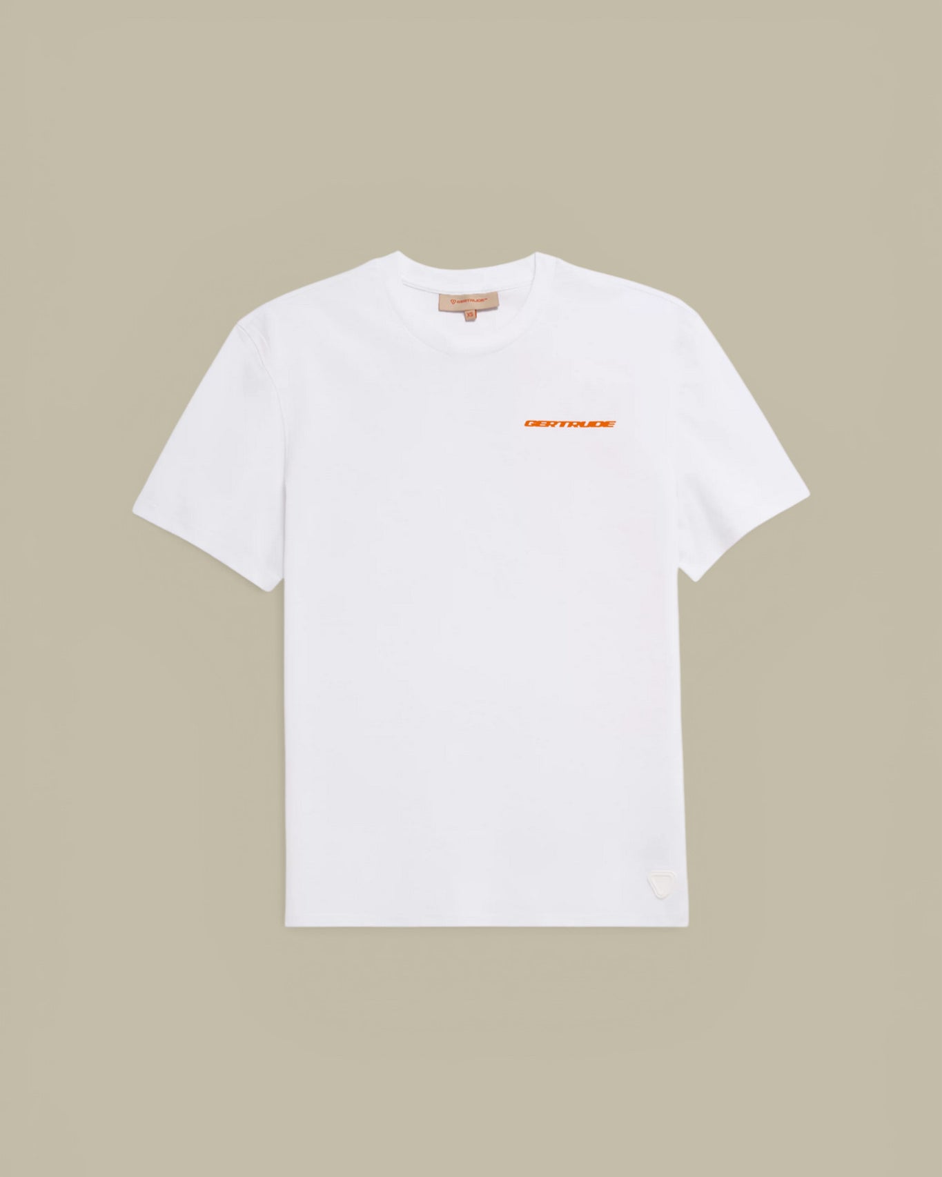 T-Shirt Gertrude Blanc Orange - Leonce Geometry Gertrude