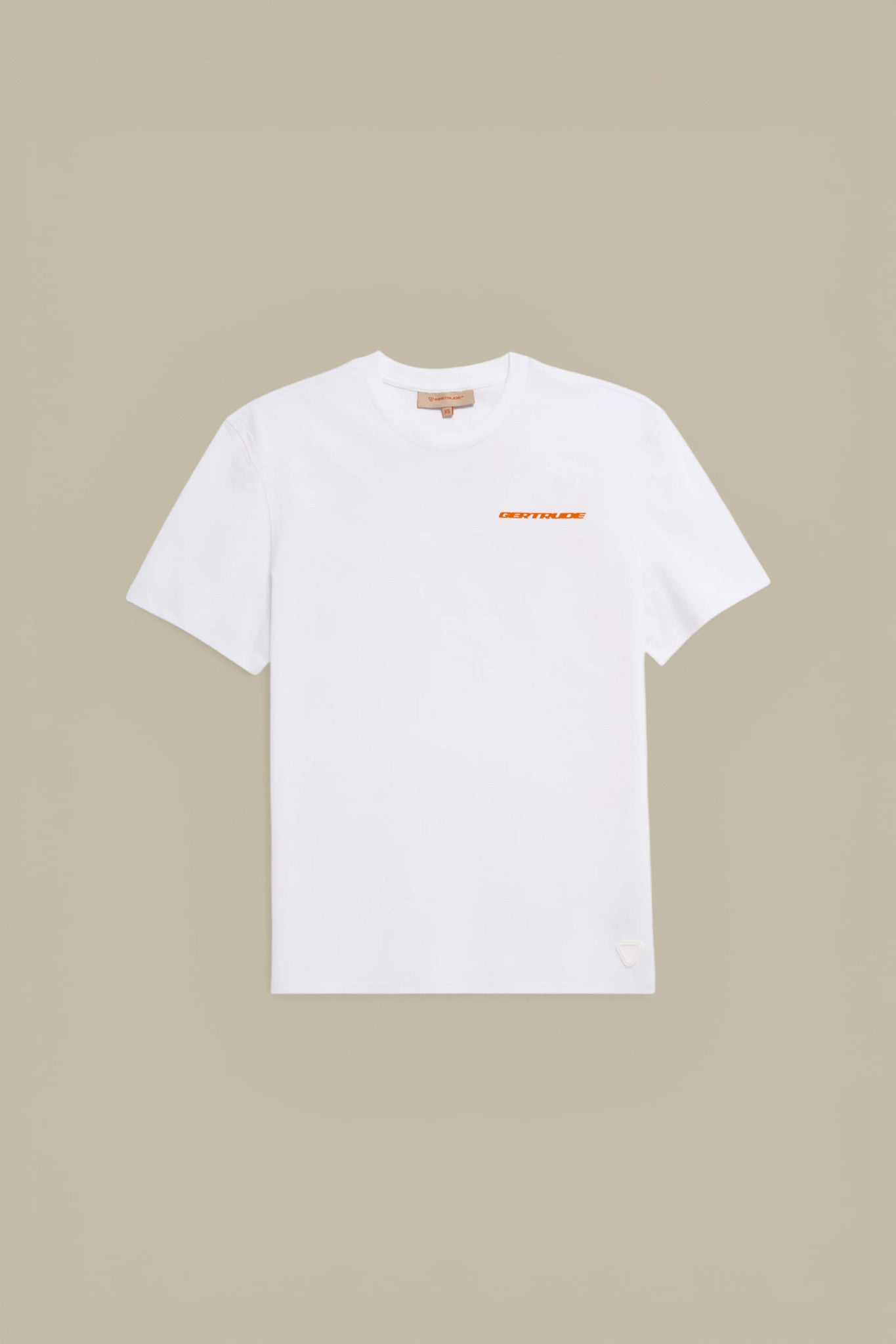 T-Shirt Gertrude Blanc Orange - Leonce Geometry Gertrude