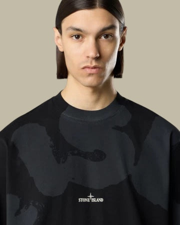 T - Shirt - Stone Island Noir - Compas Dos Stone Island