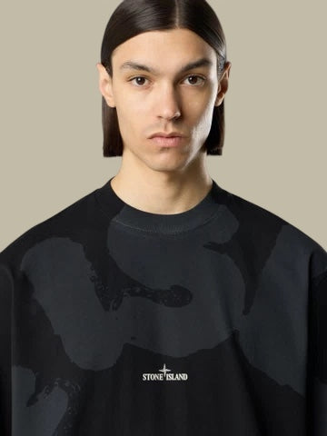 T - Shirt - Stone Island Noir - Compas Dos Stone Island