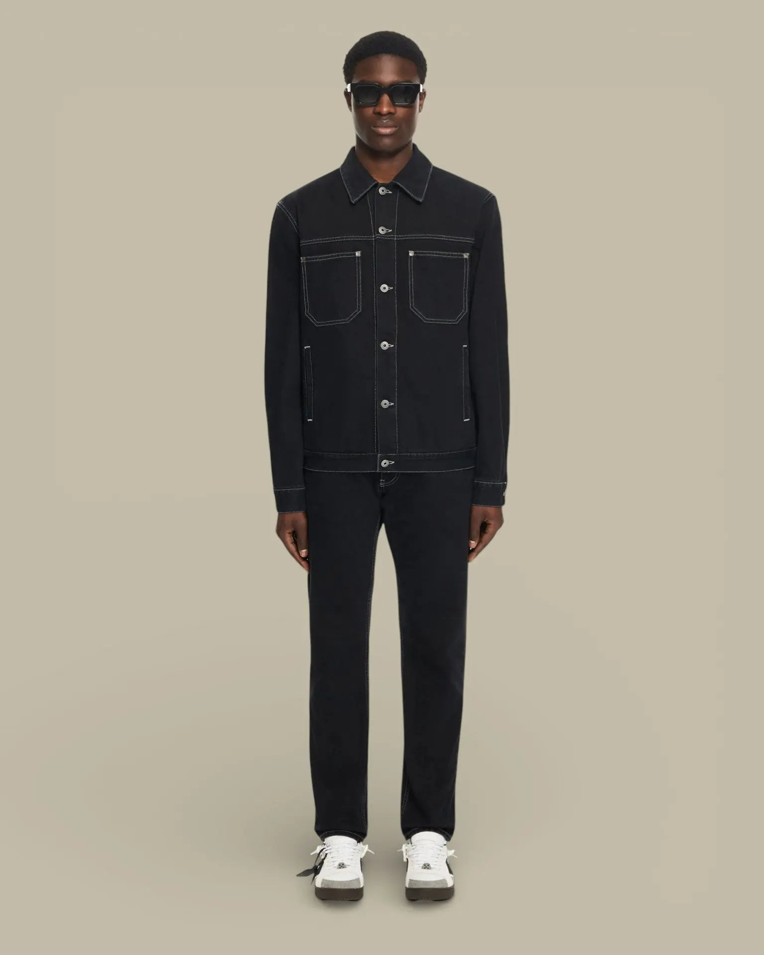 Jean Off - White Black - Half Arrow - JEAN