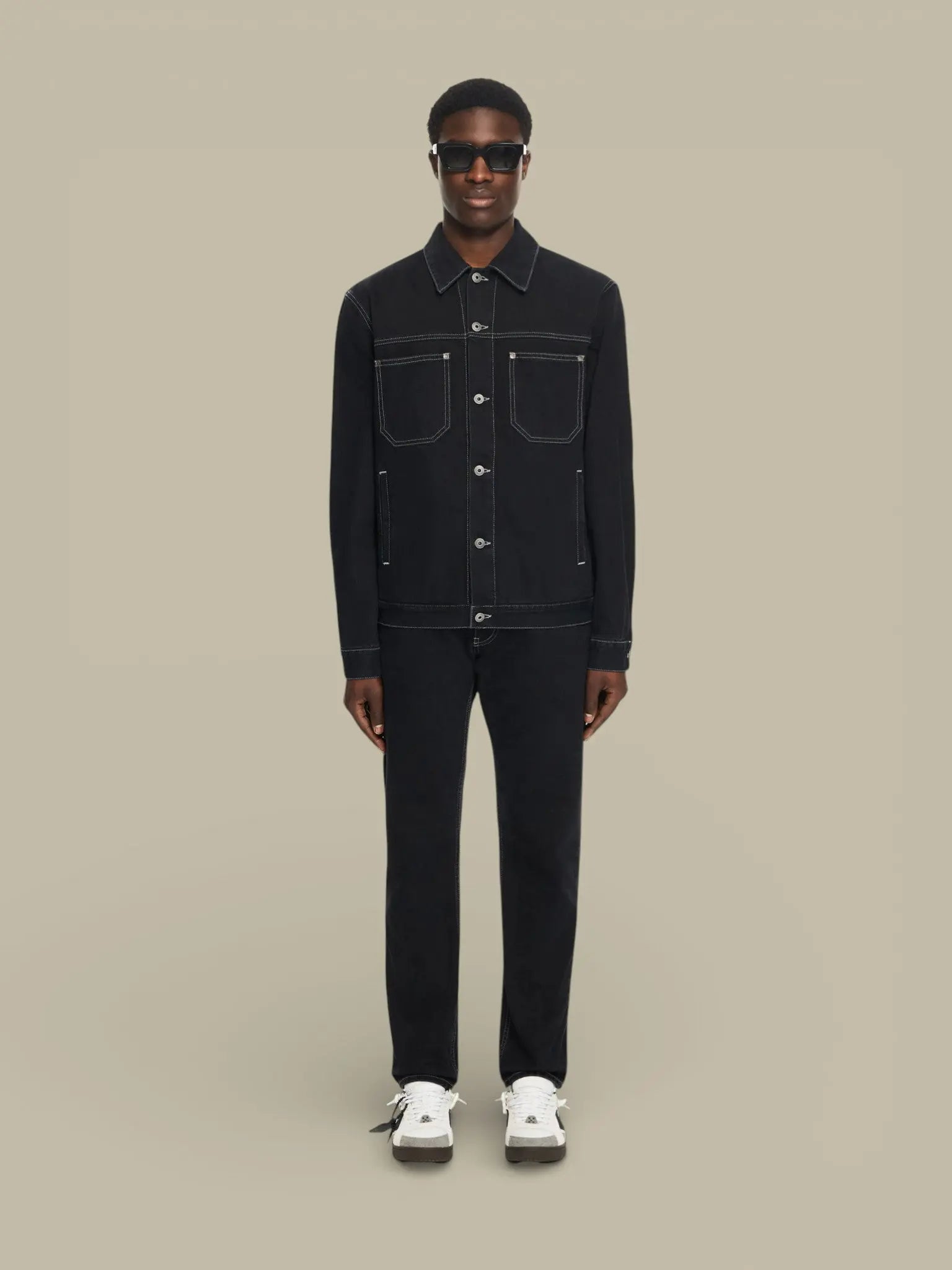 Jean Off - White Black - Half Arrow - JEAN