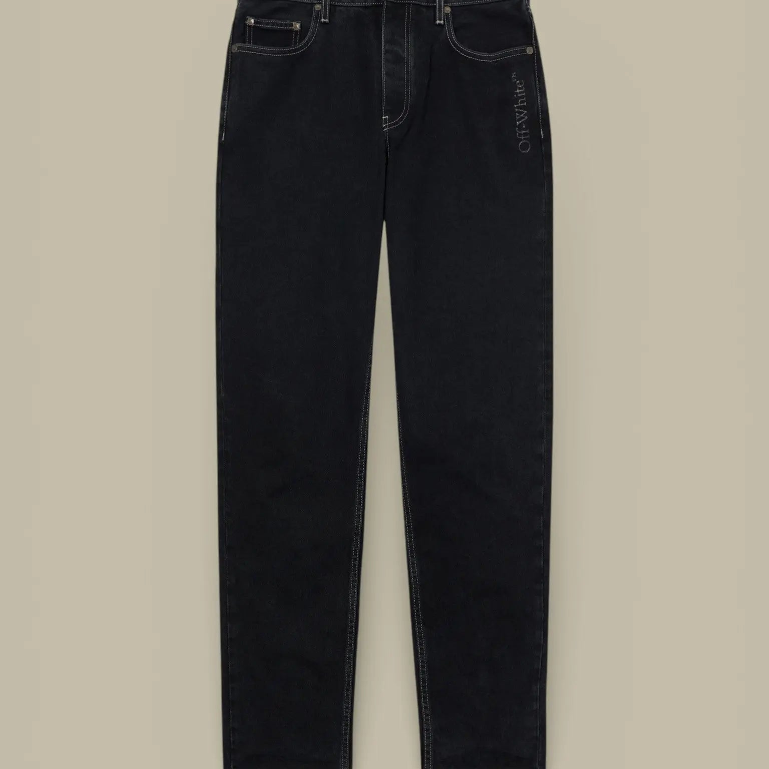 Jean Off - White Black - Half Arrow - JEAN