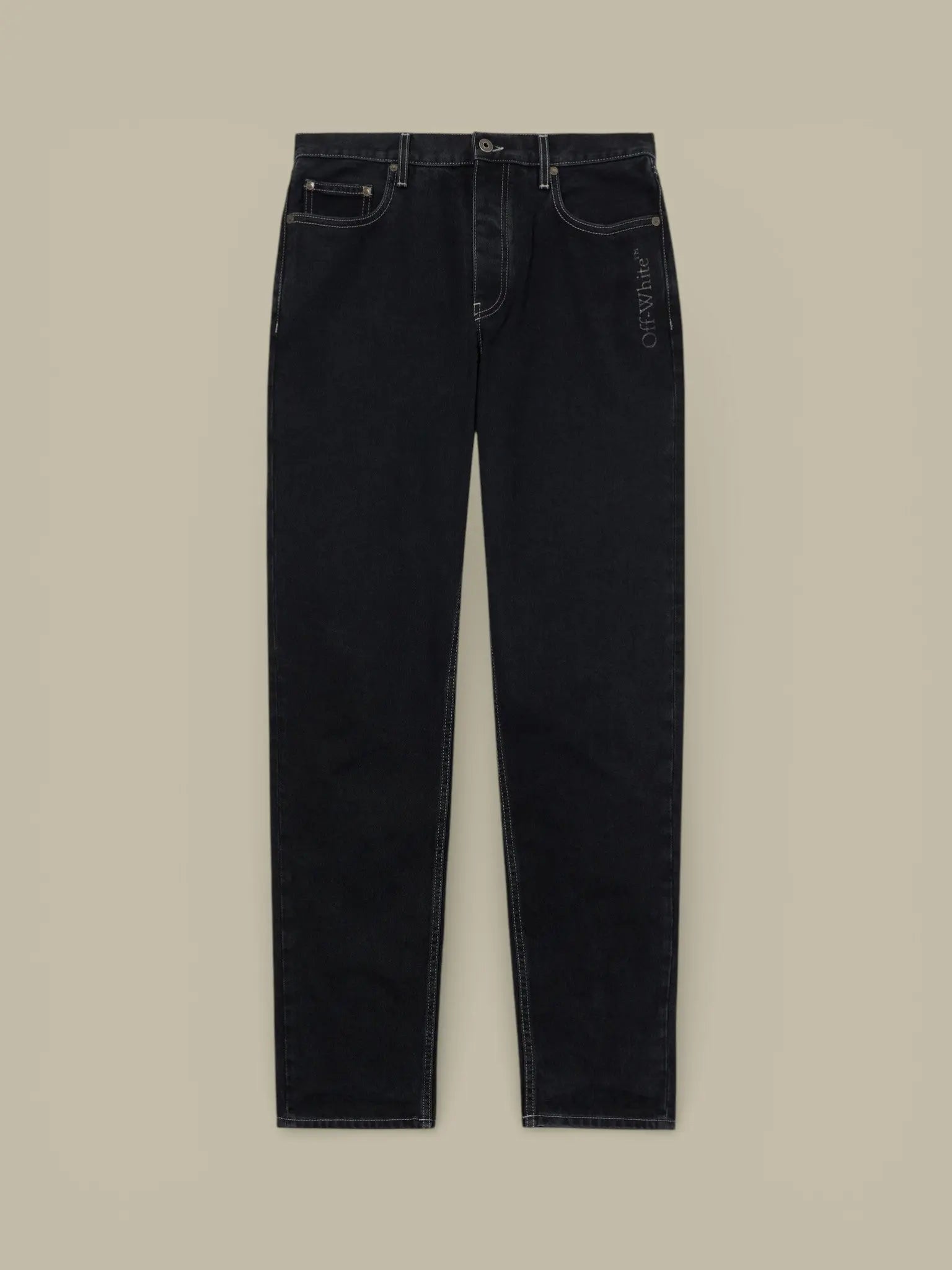 Jean Off - White Black - Half Arrow - JEAN