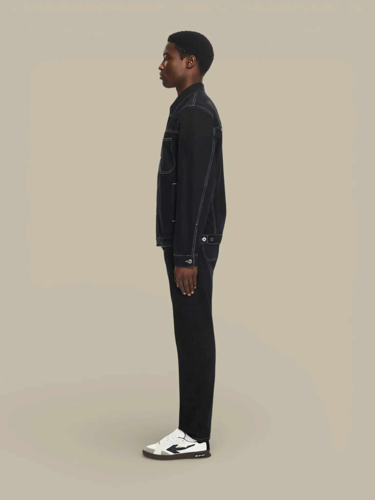 Jean Off - White Black - Half Arrow - JEAN