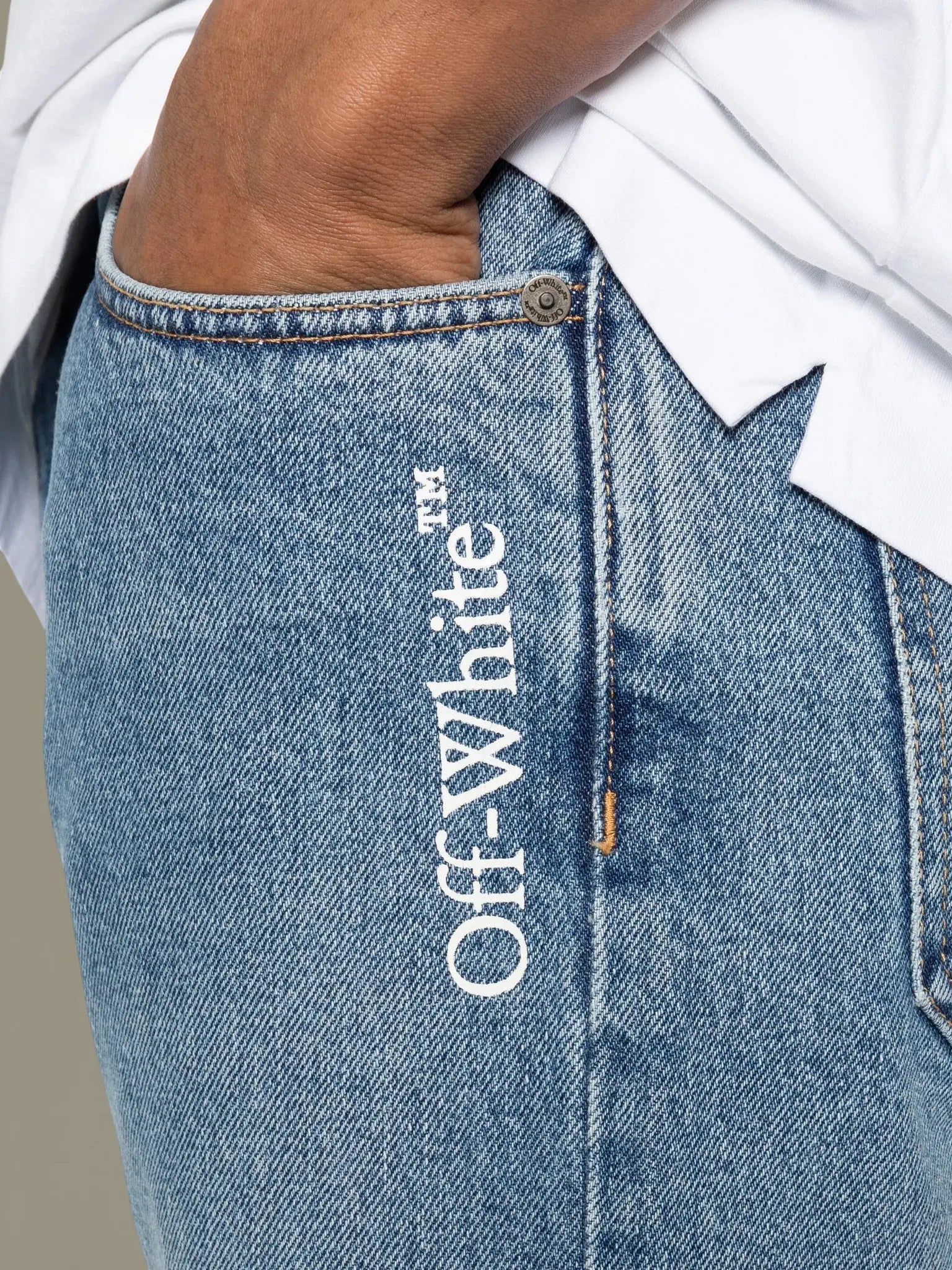 Jean Off - White - Blue - JEAN