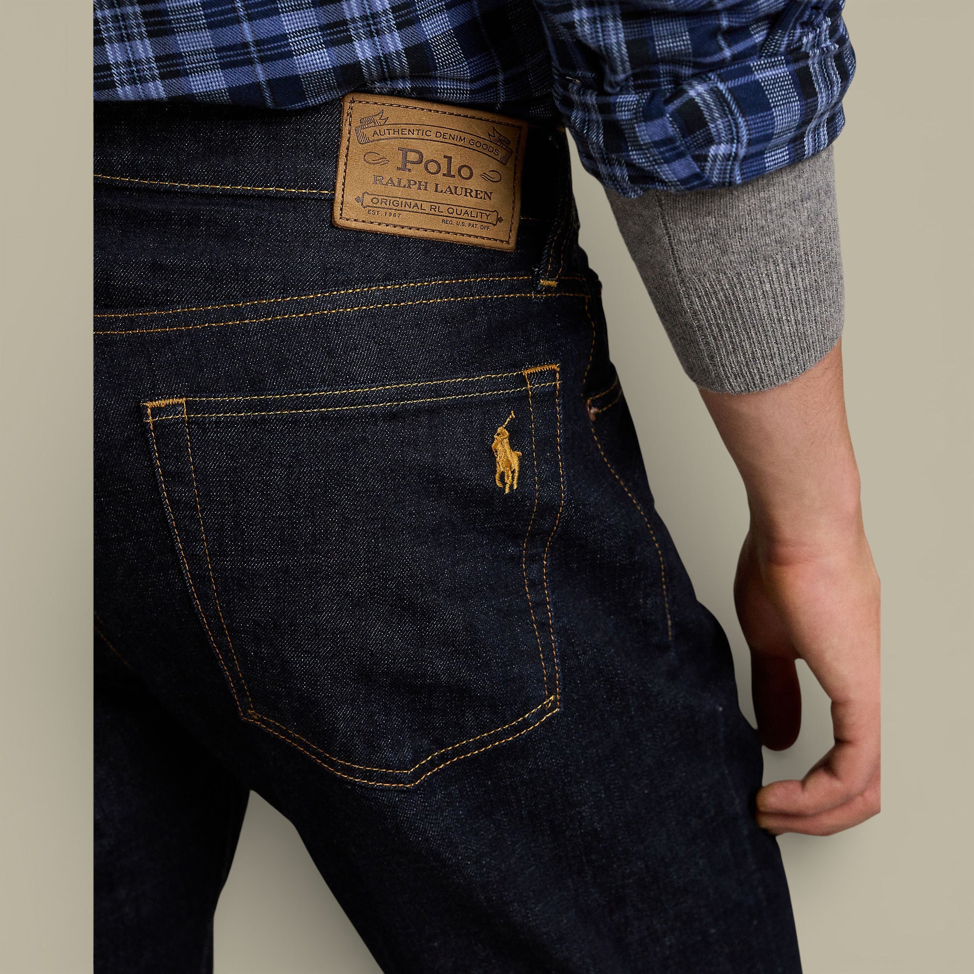 Jean Ralph Lauren Bleu Marine Brut - Parkside - JEAN