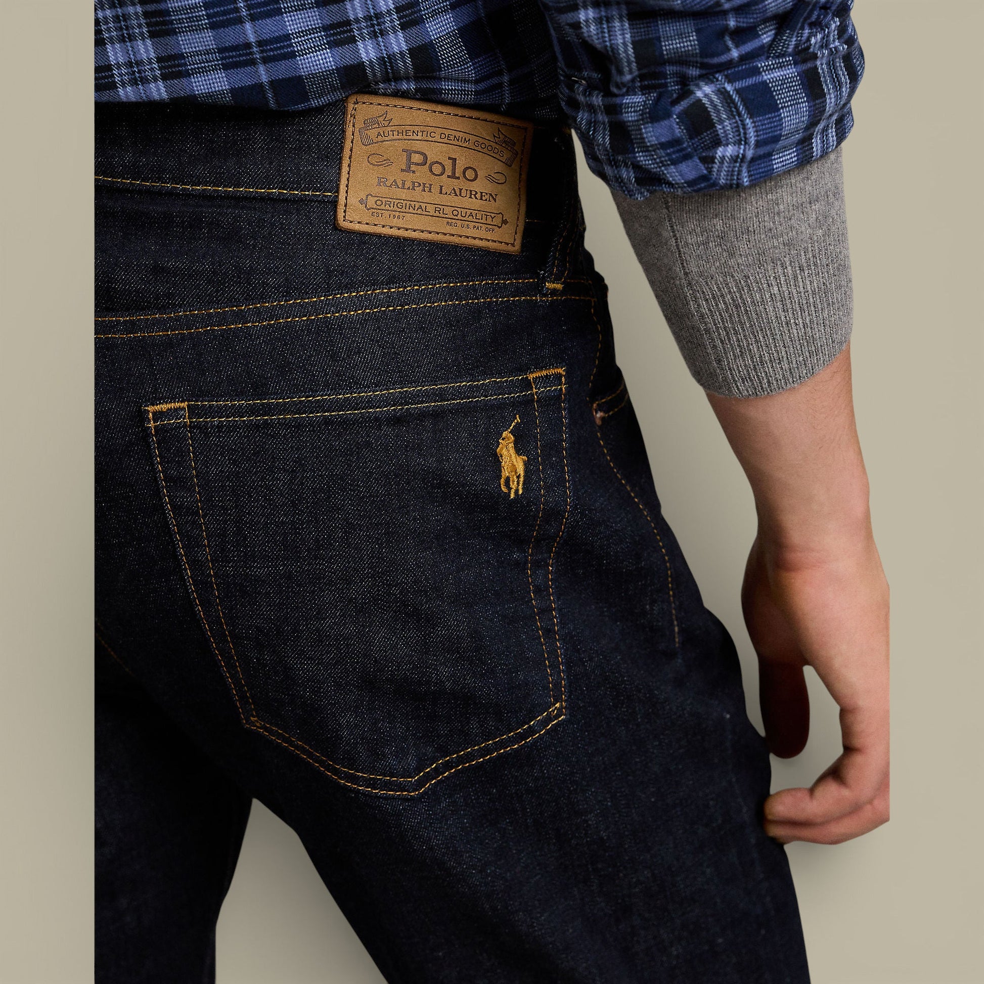 Jean Ralph Lauren Bleu Marine Brut - Parkside - JEAN