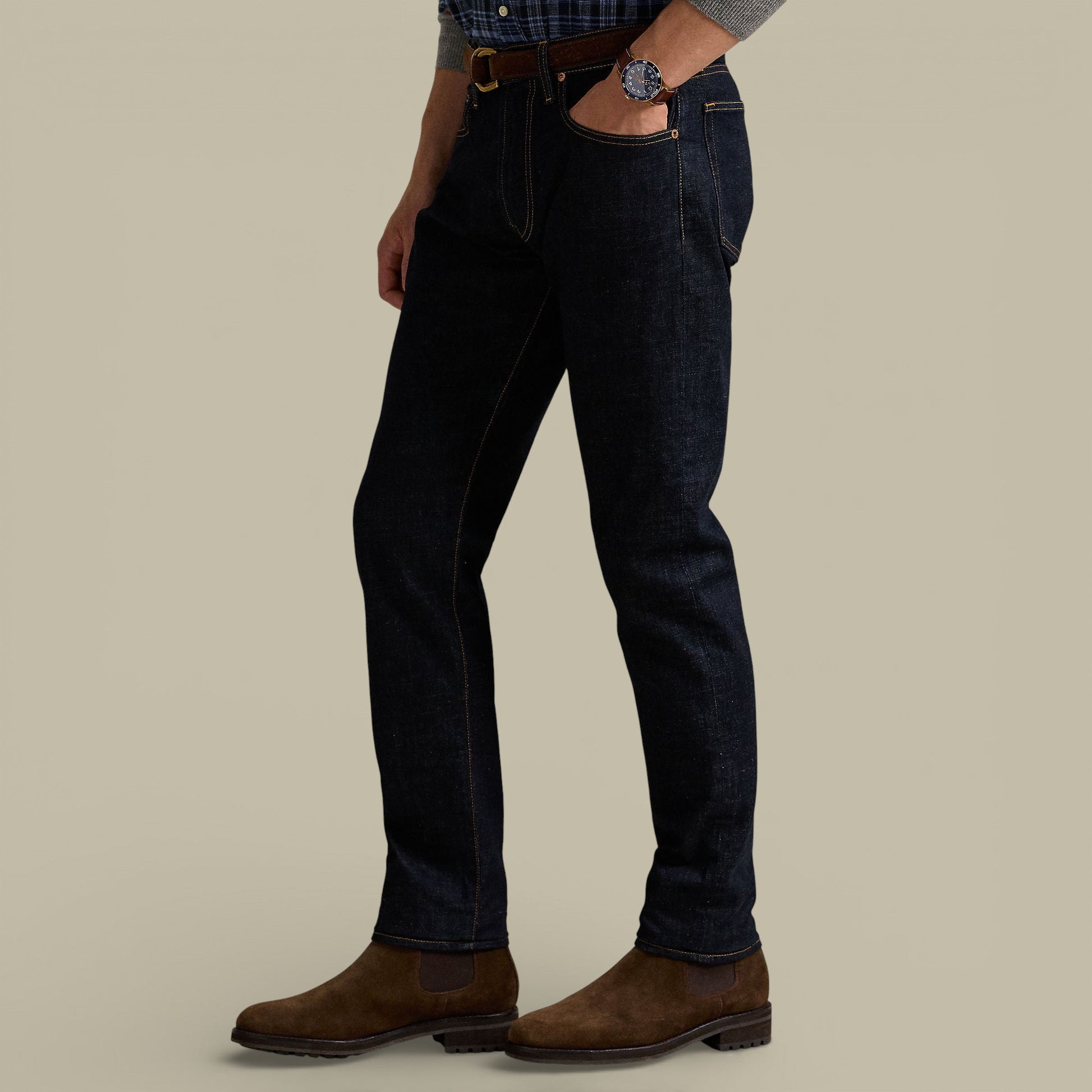 Jean Ralph Lauren Bleu Marine Brut - Parkside - JEAN