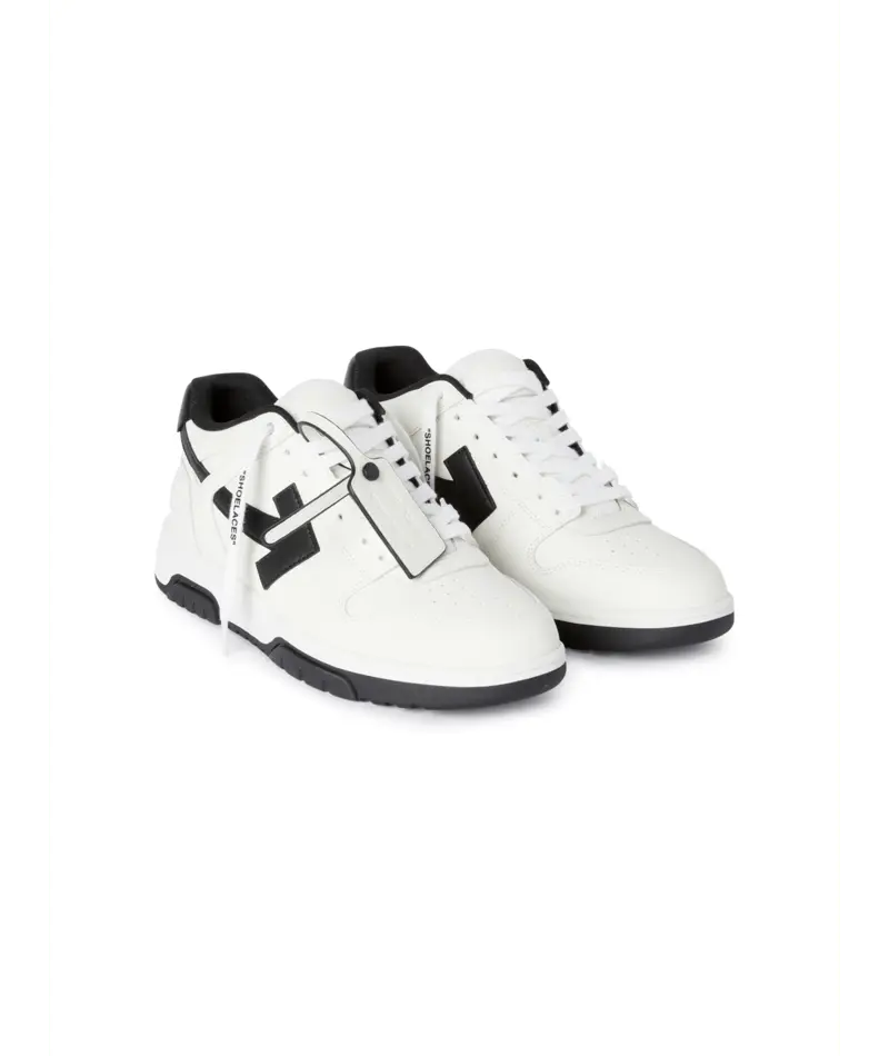 Sneakers Off White Blanc Noir - M-OUT OF OFFICE-04640 (MENS) Off-White