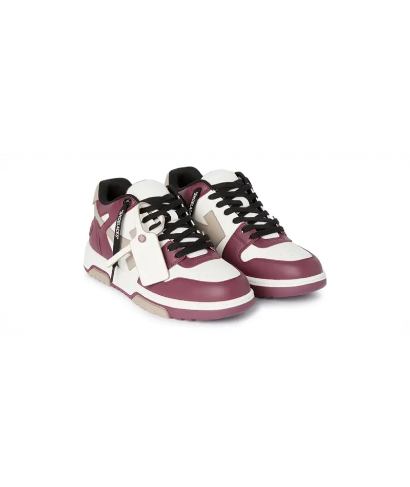 Sneakers Off White Bordeaux Blanc - M-OUT OF OFFICE TRICOLOR-003 (MENS) Off-White