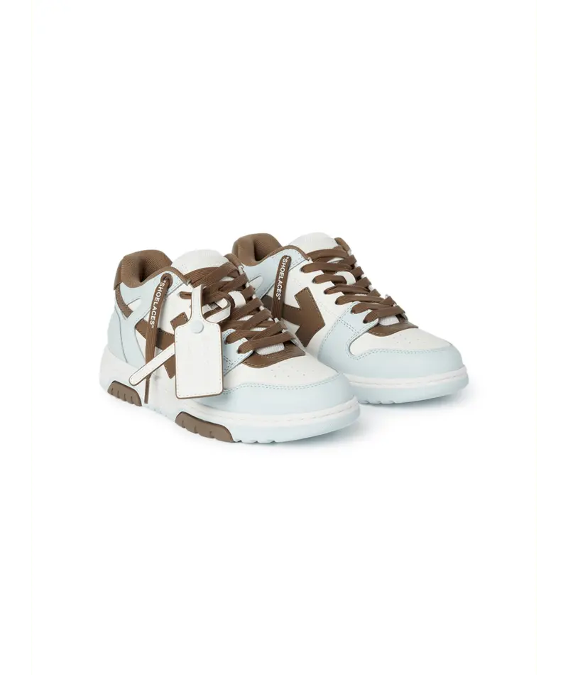 Sneakers Off White Bleu Marron - M-OUT OF OFFICE CALF LEA-020 (MENS) Off-White