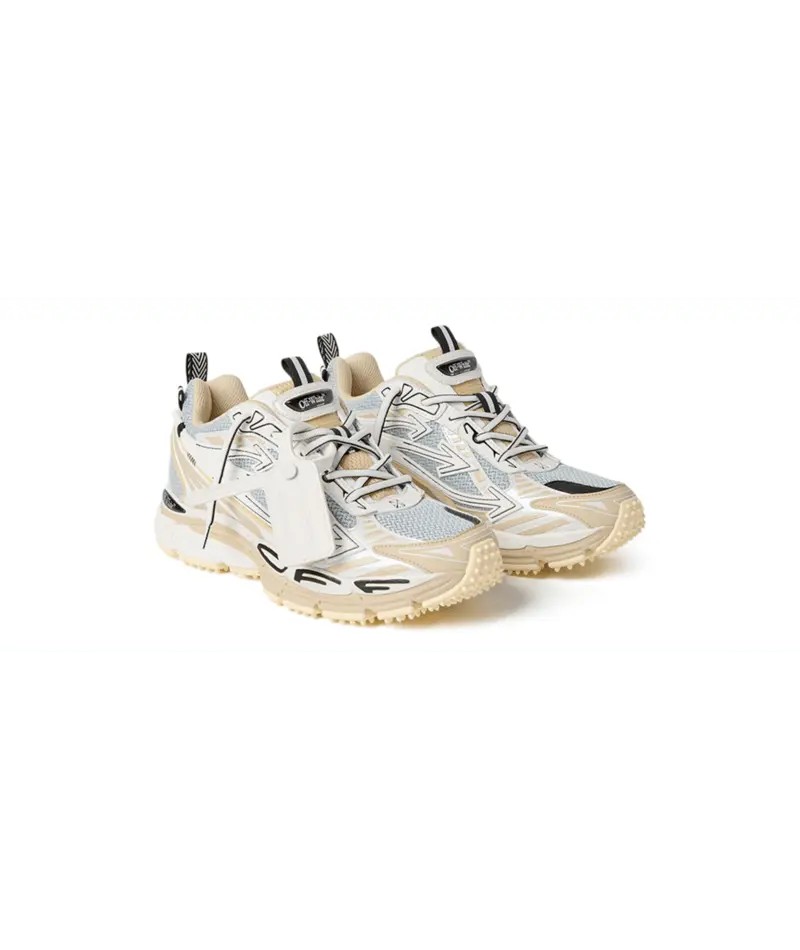Sneakers Off White Gris Caramel - M-BE RIGHT BACK MESH-001 (MENS) Off-White