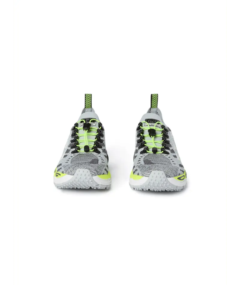 Sneakers Off White Gris Jaune Fluo - M-BE RIGHT BACK KNIT-001 (MENS) Off-White
